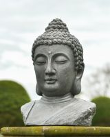 Buddha Bust Garden Sculpture