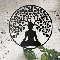"Buddha Tree" Wall Art in Situ on a Rustic Brick Wall