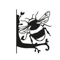 Bumblebee Hanging Basket Bracket on White Background