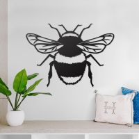 Bumble Bee Steel Wall Art in a Modern Home