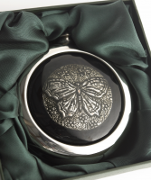 Butterfly Whiskey Hip Flask