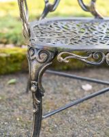 Butterfly Design Two Seater Bench Leg Detailing