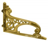Polished brass Celtic style Shelf Bracket