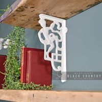 White Climbing Man Design Bracket 25 x 12cm
