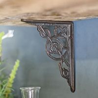Traditional cast iron trellis bracket
