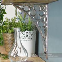 Bright Chrome Coalbrookdale Shelf Bracket 27 x 18cm
