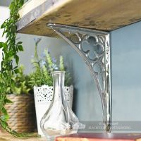 Bright Chrome Coalbrookdale Shelf Bracket 27 x 18cm