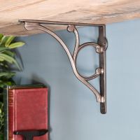 Scrolled Cast Iron Shelf Bracket 25 x 26cm