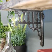 Cast Iron Greek Column Shelf Bracket 20 x 20cm