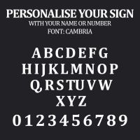 Customisation Options on Boxer Dog Iron Bracketed House Name Sign 
