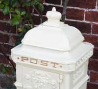 "Letters of Love" Deluxe White Wedding Camden Free Standing Post Box