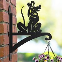Hanging Basket Bracket with Cartoon "Bloodhound" Dog Topper