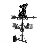 Mounted Cartoon Lion Cub Weathervane