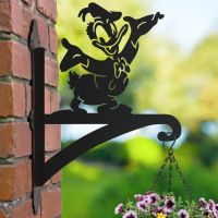 Hanging Basket Bracket with Cartoon Male Duck Topper