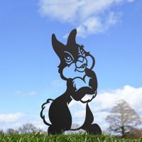 Cartoon Rabbit Iron Silhouette in Situ