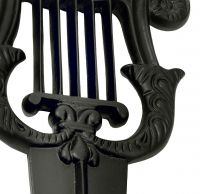 Close up of detail on Black Prestonfield Boot Scraper