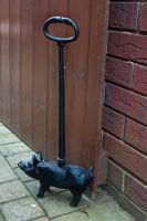 Door Porter Cast Iron Pig
