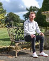 Scale Shot of Cast Aluminium "Halter" Two Seater Garden Bench
