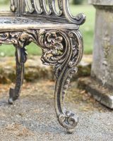 Close-Up of Legs for Cast Aluminium "Roman Buckle" Three Seater Garden Bench