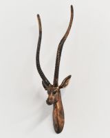 Cast Aluminium Antelope Wall Bust