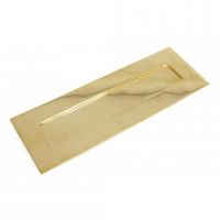 Cast Brass Large Traditional Letter Plate in a Polished Brass Finish