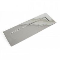 Cast Brass Large Traditional Letter Plate in a Bright Chrome Finish