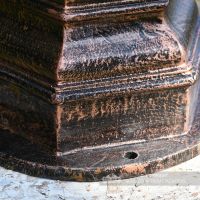 Cast Iron Antique Copper Lamp Post Base
