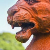 Rustic Finish on the Jaguar Bust