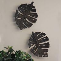 Leaf Design Wall Art Created Out of Cast Iron