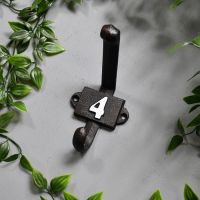 Cast Iron Number 4 Coat Hook