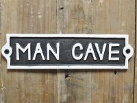 "Man Cave" Cast Iron Sign