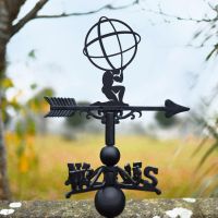 Cast Iron & Steel "Atlas" Weathervane in Situ