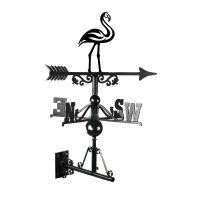 Cast Iron & Steel Contemporary Weathervane Mounted
