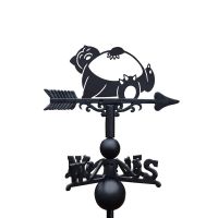 Cast Iron & Steel First Evolution Giant Monster Weathervane on White Background