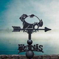 Cast Iron & Steel Weathervane with First Evolution Giant Monster Topper