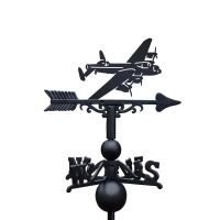 Close-Up of Cast Iron & Steel Lancaster Bomber Weathervane