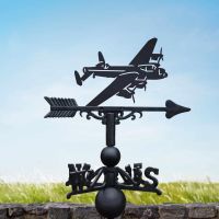 Cast Iron & Steel Weathervane with Lancaster Bomber Topper