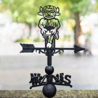 Cast Iron & Steel Weathervane with Lincoln Imp Topper