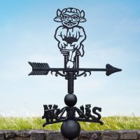 Cast Iron & Steel Weathervane with Lincoln Imp Motif