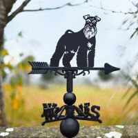 Cast Iron & Steel Miniature Schnauzer Weathervane