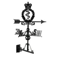 Mounted Cast Iron & Steel Royal Army Medical Corps Weathervane