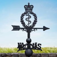 Cast Iron & Steel Royal Army Medical Corps Weathervane in Situ
