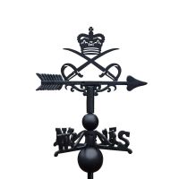 Close-Up of Cast Iron & Steel Royal Army Physical Training Corps Weathervane