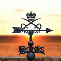 Cast Iron & Steel Royal Army Physical Training Corps Weathervane in Situ