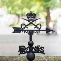Cast Iron & Steel Weathervane with Royal Army Physical Training Corps Topper