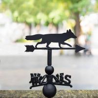 Cast Iron & Steel Weathervane with Running Fox Topper