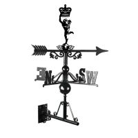 Mounted Cast Iron & Steel Signal Regiment Weathervane