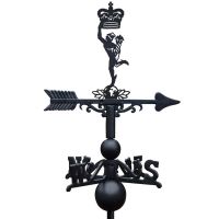Close-Up of Cast Iron & Steel Signal Regiment Weathervane