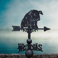 Weathervane with Sitting Piglet Topper