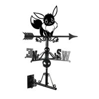 Cast Iron & Steel Unevolved Furry Brown Creature Weathervane Mounted